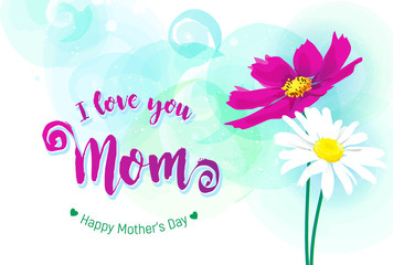 Happy Mothers Day Greeting Card.