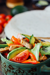 Vegetarian version of mexican fachitos