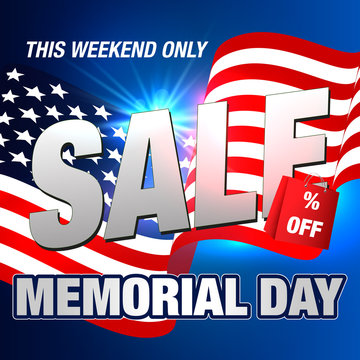 Memorial Day Sale Background