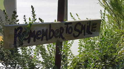 Remember to Smile Sign