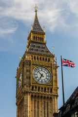Fototapeta na wymiar Big Ben and the Union Jack