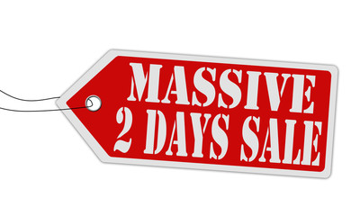MASSIVE 2 DAYS SALE red price tag