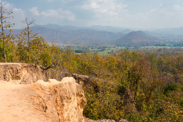 Fototapeta na wymiar Pai Canyon in north Thailand