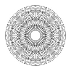 Floral mandala, vector illustration