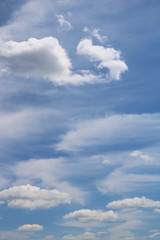 Fototapeta na wymiar White Cloudy sky 