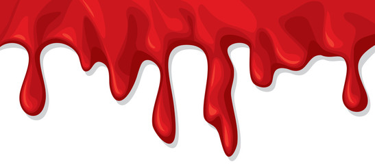 blood dripping (flowing) vector illustration