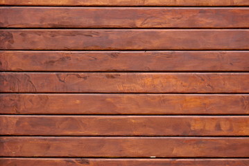 Horizontal wooden slats brown background texture