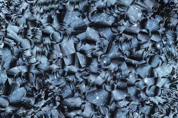 Colorful micro crystals in polarized light