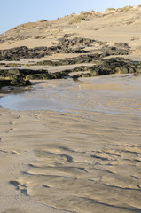 Rocky Coastline With Turquoise Lagoons - El Cotillo, Fuerteventura, Canary Islands, Spain.