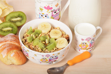 Musli fruit milk