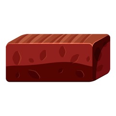 Chocolate candy icon, cartoon style