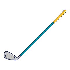 Golf club icon, cartoon style
