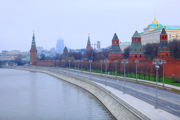 Obraz premium The image of Moscow Kremlin