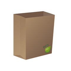 Recycled paper shopping bag