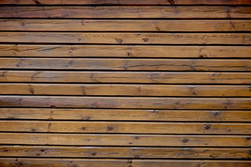 Obraz premium background or texture horizontal wood slats pine brown color