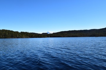 Landscape with ice mountain