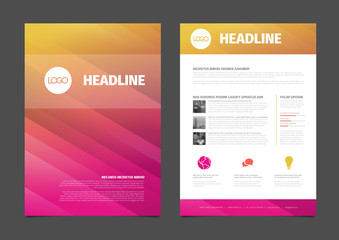 Modern brochure template flyer design vector template