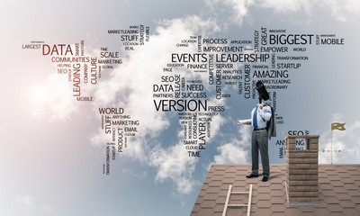 Concept of home security and privacy protection with camera head