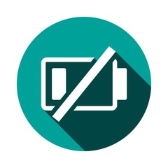 battery vector icon stock vector illustration flat design