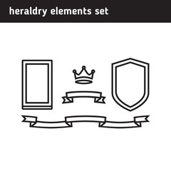 Set of elements for the logo