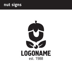 The logo in the form of a nut