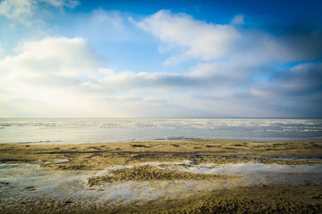 Fototapeta na wymiar Baltic sea in the winter- Poland