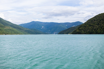 Obraz premium Majestic mountain lake in Georgia.