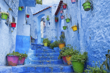 The beautiful medina of Chefchaouen, the blue pearl of Morocco