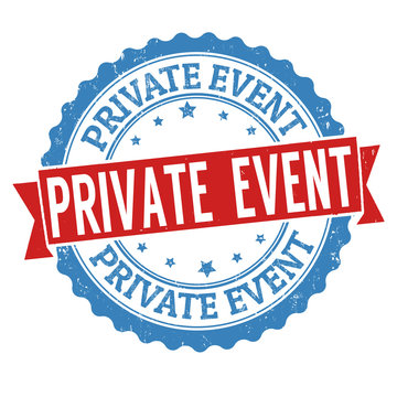 Private Event Sign Or Stamp