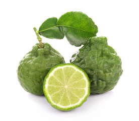 Bergamot fruit on a white background