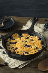 Sweet Homemade Blueberry Cobbler Dessert