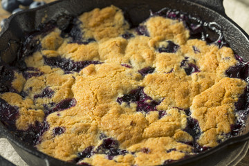 Sweet Homemade Blueberry Cobbler Dessert