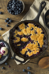 Sweet Homemade Blueberry Cobbler Dessert