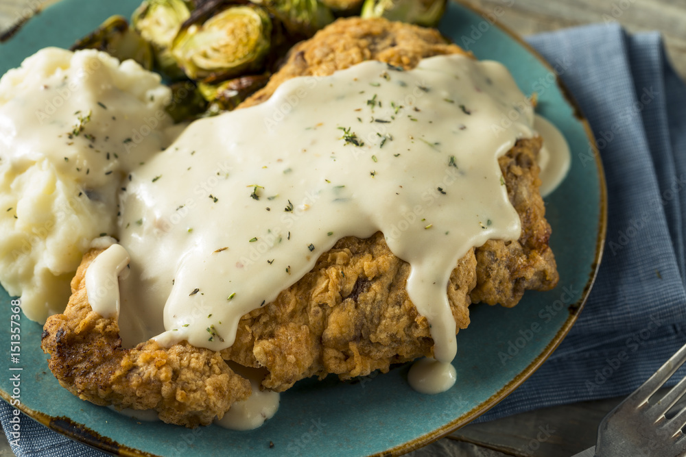 Poster homemade country fried steak