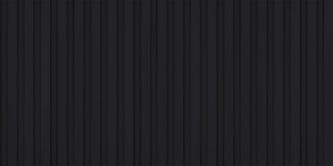 Volume realistic embossing texture, iron fence, black 3d geometric pattern, design vector dark background
