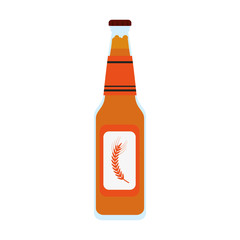 bottle of beer icon image vector illustration design 