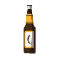 bottle of beer icon image vector illustration design 