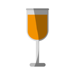 cocktail in garnished glass icon image vector illustration design 