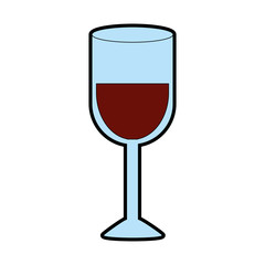 glass of wine icon image vector illustration design 