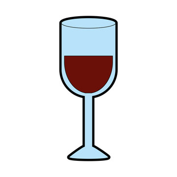 glass of wine icon image vector illustration design 
