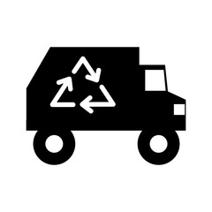 isolated recycle truck icon vector illustration graphic design