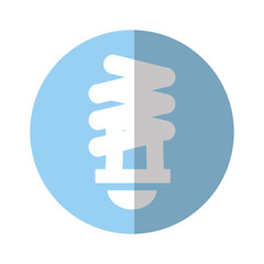 green light bulb icon over white background colorful vector illustration