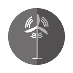 Wind turbine isolated vector illustration graphic design