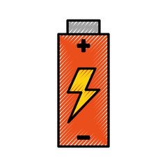 Battery electric energy vector illustration graphic design