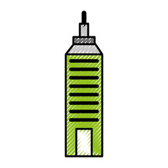 Urban building tower vecotr illustration graphic design