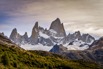 Fototapeta na wymiar Landscape of Mt. Fitz Roy in Argentina Patagonia