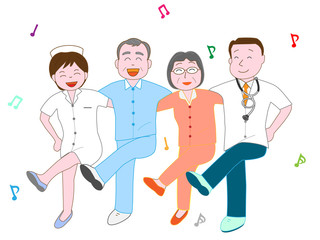 医者と看護師のエクササイズ