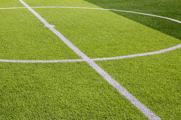 Obraz premium artificial grass football field