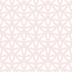 Seamless vector pink ornament. Modern background. Geometric modern pattern