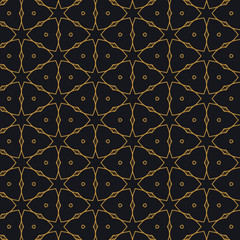 Fototapeta premium islamic pattern design in black background
